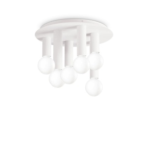 PLAFONIERA PETIT PL6, ALB, DIN METAL, STIL MODERN