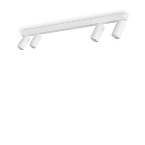 PLAFONIERA PROFILO PL4, ALB, DIN METAL, STIL MODERN