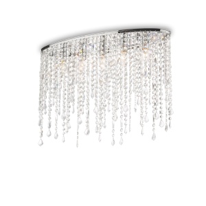 PLAFONIERA RAIN PL5, CROM, DIN CRISTAL, STIL MODERN