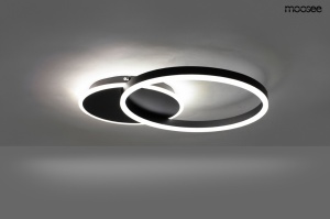 PLAFONIERA RING 2, NEAGRA, CONFECTIONATA DIN METAL, STIL MODERN - Img 2