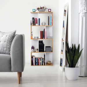 RAFT ERDEM NEW TYP 2, LEMN PIN/ALB, DIN DTD, STIL MODERN, TK - Img 8