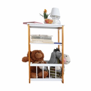 RAFT PRACTIC SIDOR, ALB/NATURAL, DIN LEMN/MDF, STIL MODERN, TK - Img 3