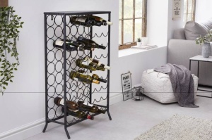 RAFT/SUPORT DEPOZITARE STICLE, STORAGE 100CM, COD 40861, DIN METAL, STIL INDUSTRIAL