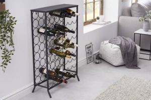 RAFT/SUPORT DEPOZITARE STICLE, STORAGE 100CM, COD 40861, DIN METAL, STIL INDUSTRIAL - Img 2