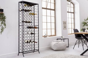 RAFT/SUPORT DEPOZITARE STICLE, STORAGE 180CM, COD 40862, DIN METAL, STIL INDUSTRIAL - Img 2
