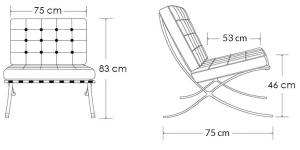 SCAUN ALB DE BIROU DIN PIELE NATURALA BARCELON STIL MODERN B2 - Img 2