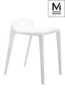 SCAUN ALB DIN POLIPROPILENA GRIP STIL MODERN B2
