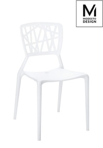 SCAUN ALB DIN POLIPROPILENA VIND STIL MODERN B2