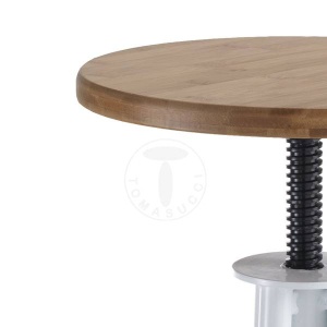SCAUN BAR, PAJO, CADRUL DIN METAL SI LEMN, STIL INDUSTRIAL, COD 2418