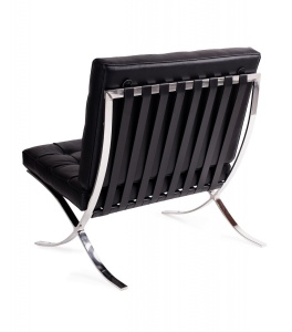 SCAUN BIROU NEGRU DIN PIELE NATURALA STIL MODERN B2 - Img 4