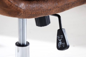 SCAUN BIROU, TRADER 106/113CM, PIELE ECO DE CALITATE, COD 41819, STIL MODERN - Img 4