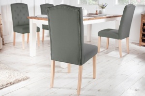 SCAUN CLASIC DE DINING, CASTLE GRI, DIN LEMN SI TEXTIL, COD 40071 - Img 4