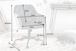 SCAUN CONFORTABIL DE BIROU, DUTCH, COD 39350, STIL MODERN - Img 8