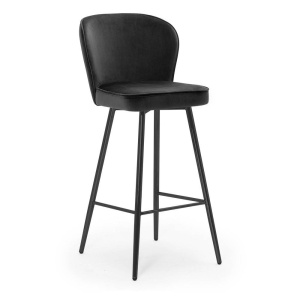 SCAUN DE BAR AINE 80, NEGRU/NEGRU, STIL MODERN, ATR