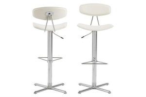 SCAUN DE BAR ALB BLAISE STIL MODERN B2 - Img 2