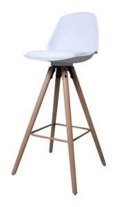 SCAUN DE BAR ALB OSLO STIL MODERN B2 - Img 1