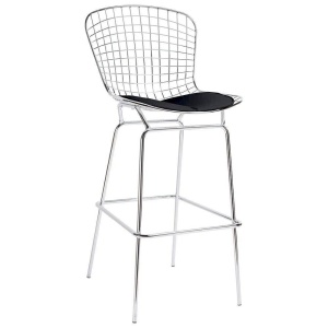 SCAUN DE BAR CROM NET, DIN METAL SI PIELE ECO STIL MODERN B2