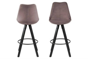 SCAUN DE BAR DIMA ROZ PRAFUIT/NEGRU, CU TAPITERIE DIN CATIFEA, B2 - Img 2
