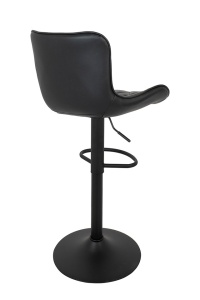 SCAUN DE BAR FAVIUS, CONFECTIONAT DIN PIELE ECOLOGICA SI METAL, STIL MODERN - Img 2