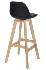 SCAUN DE BAR NEGRU HOKER DENWER STIL MODERN B2 - Img 2