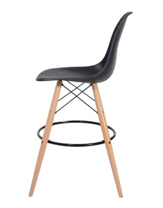 SCAUN DE BAR NEGRU HOKER DSW WOOD STIL MODERN B2