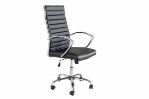 SCAUN DE BIROU, BIG DEAL 107/117CM, METAL SI PIELE ECO DE CULOARE NEAGRA, COD 41022 - Img 6