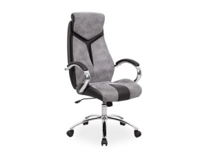 SCAUN DE BIROU DIRECTORIAL Q-165 GRI/NEGRU STIL MODERN