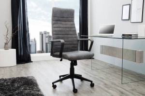 SCAUN DE BIROU GRI, LAZIO HIGH, DESIGN VINTAGE, ARTIM GROUP SELECTION