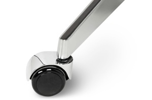 SCAUN DE BIROU LOUNGE, PIELE NATURALA ITALIANA SI LEMN DE NUC, CULOARE ALB/NUC, STIL EAMES - Img 10