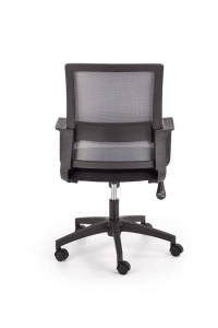 SCAUN DE BIROU MAURO, GRI/NEGRU, TAPITERIE DIN STOFA/PLASA SI PICIOARE DIN METAL, STIL MODERN - Img 2