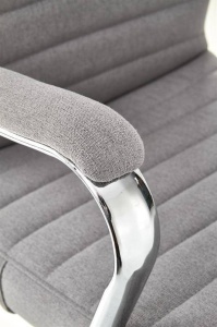 SCAUN DE BIROU VETTEL, GRI/CROM, STIL MODERN,HALMAR - Img 3