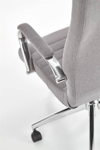 SCAUN DE BIROU VETTEL, GRI/CROM, STIL MODERN,HALMAR - Img 5