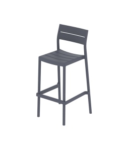 SCAUN DE TERASA DE BAR CAPRI 20, REALIZAT DIN PLASTIC, CULOARE GRI, PENTRU UZ COMERCIAL, ARTIM GROUP SELECTION