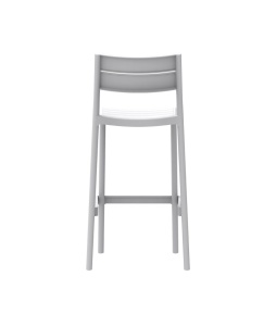 SCAUN DE TERASA DE BAR CAPRI 55, REALIZAT DIN PLASTIC, CULOARE ALB/GRI, PENTRU UZ COMERCIAL, ARTIM GROUP SELECTION - Img 4