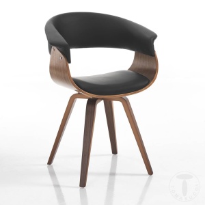 SCAUN DEOSEBIT, VISBY, CADRUL DIN FURNIR SI PIELE ECO, STIL MODERN, COD 4372