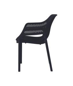 SCAUN DIN PLASTIC PENTRU TERASA AERO 23 , CULOARE NEAGRA, PENTRU UZ COMERCIAL, ARTIM GROUP SELECTION - Img 3