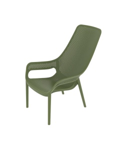 SCAUN DIN PLASTIC PENTRU TERASA AERO LUNGO 57 , CULOARE VERDE, PENTRU UZ COMERCIAL, ARTIM GROUP SELECTION