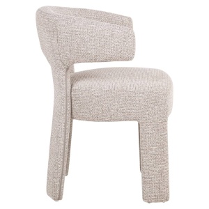 SCAUN DINIG NERIO NATURAL FANCY, 214143, CONFECTIONAT DIN POLIESTER, METAL SI SPUMA, BEJ, STIL MODERN - Img 4