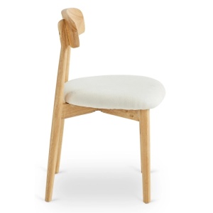 SCAUN DINING, ARTIM MEBLE, REALIZAT DIN LEMN SI TEXTIL, CULOARE STEJAR/BEJ, STIL MODERN - Img 7