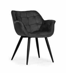 SCAUN DINING BENJAMIN, NEGRU, STIL MODERN, ATR