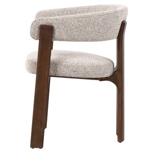 SCAUN DINING, CONTIGO, REALIZAT DIN LEMN DE FAG SI TEXTIL, CULOARE CAPPUCCINO, DESIGN DEOSEBIT, RICHMOND INTERIORS - Img 3
