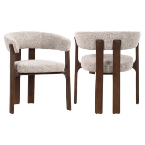 SCAUN DINING, CONTIGO, REALIZAT DIN LEMN DE FAG SI TEXTIL, CULOARE CAPPUCCINO, DESIGN DEOSEBIT, RICHMOND INTERIORS - Img 6