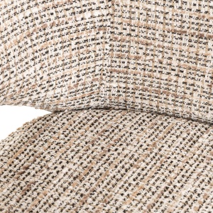 SCAUN DINING DONATELLA TRENDY NATURE, 212896, CONFECTIONAT DIN POLIESTER, METAL SI SPUMA, BEJ, STIL MODERN - Img 4