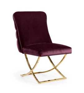 SCAUN DINING GUSTAVO, BORDO/AURIU, STIL MODERN, ATR