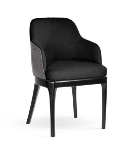 SCAUN DINING HAROLD, NEGRU, STIL CLASIC, ATR