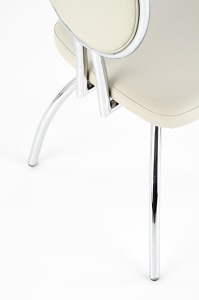 SCAUN DINING K297 CROM/GRI DESCHIS STIL MODERN HALMAR - Img 5