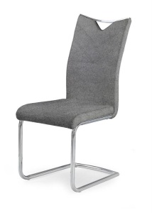 SCAUN DINING K352 GRI/CROM STIL MODERN HALMAR - Img 1