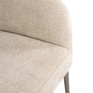 SCAUN DINING KENZI, REALIZAT DIN METAL SI TEXTIL, CULOARE CREM, DESIGN DEOSEBIT, RICHMOND INTERIORS - Img 9