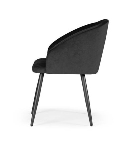 SCAUN DINING KORFU, NEGRU, STIL MODERN - Img 4