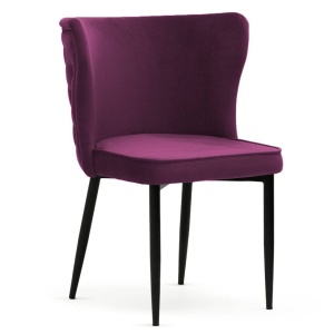 SCAUN DINING MODENA, BORDO/NEGRU, STIL MODERN